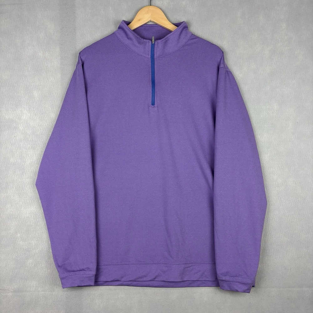 Peter Millar Quarter Zip Mens XXL Purple Perth Performance Pullover Golf Stretch